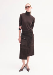 Pointed Slingback Heel in Chocolate - CO Collections